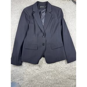 Womens Work Blazer Office Suit Jacket Notched Lapel Button Closure with Pockets